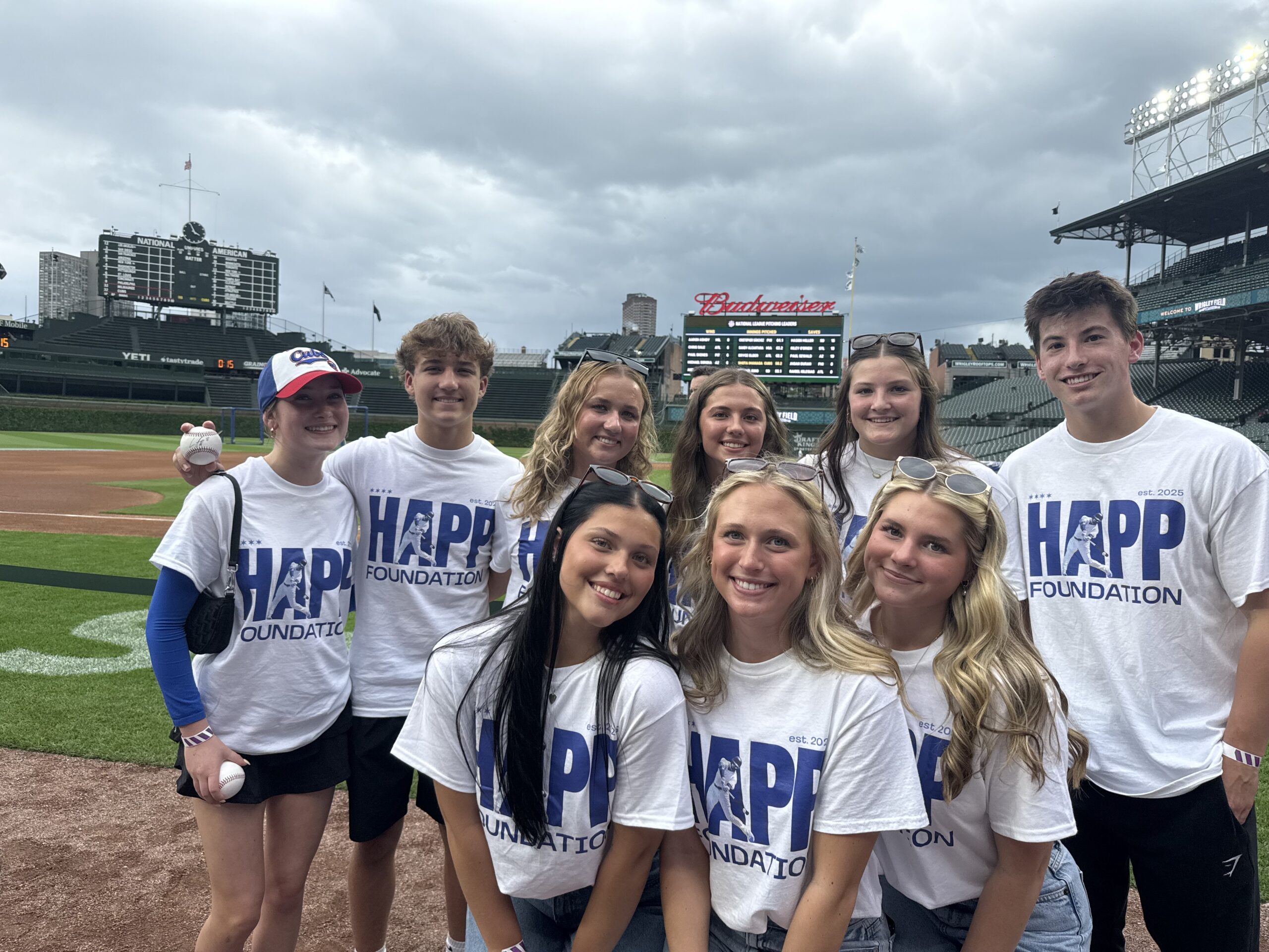 BC2M Club Members at the Chicago Cubs Mental Health Night with Ian Happ and the Happ Foundation.