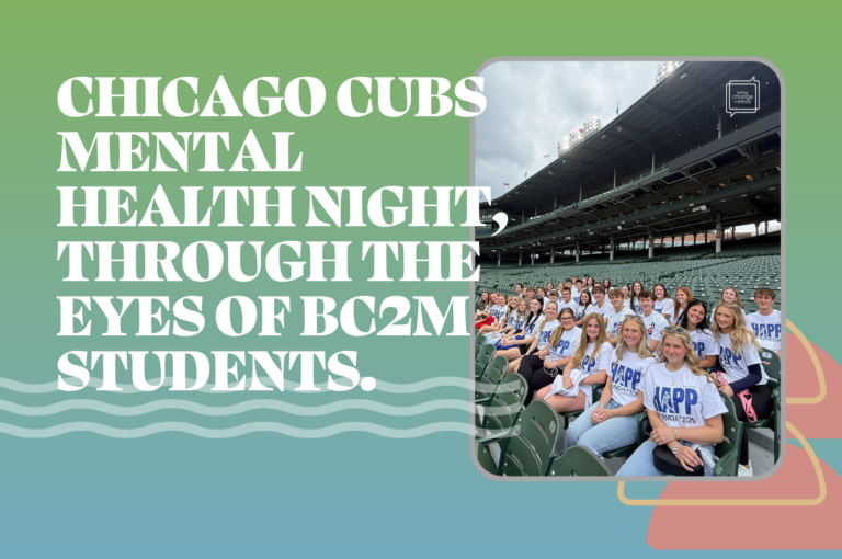 Chicago Cubs Mental Health Night, through the eyes of BC2M students.