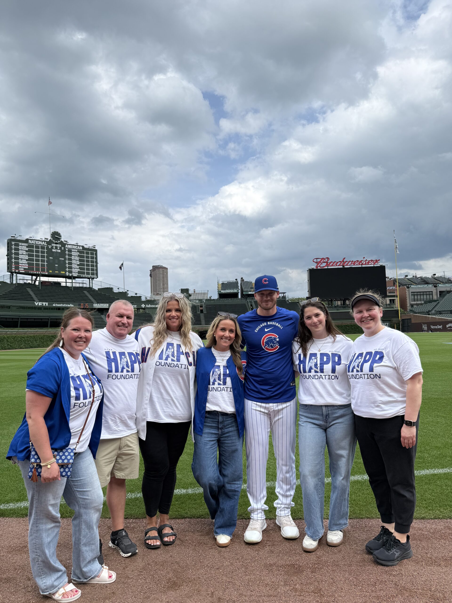 BC2M Club Advisors at the Chicago Cubs Mental Health Night with Ian Happ and the Happ Foundation.